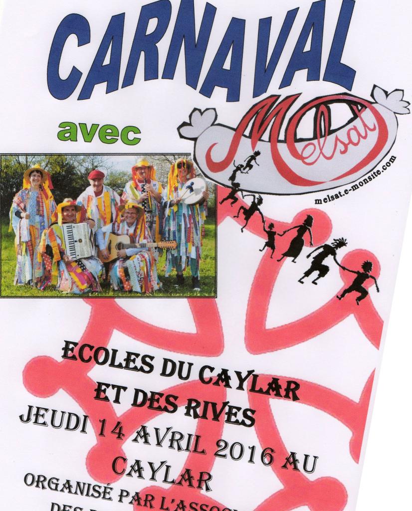 Carnaval écoles Le Caylar et Les Rives 14 avril 2016
