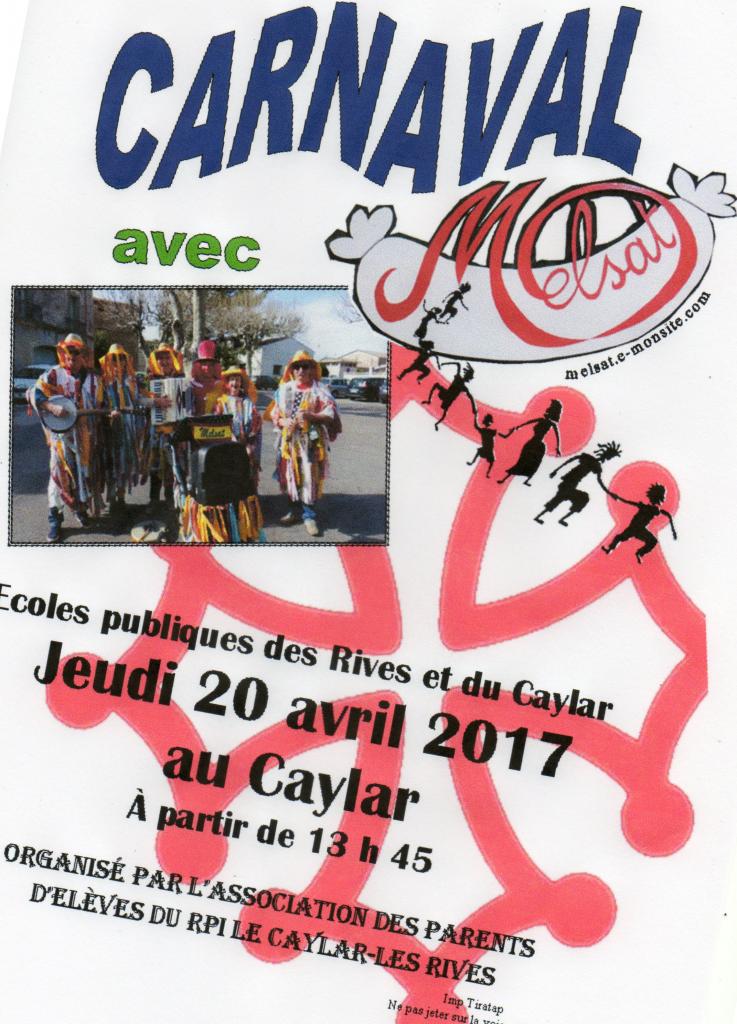  Carnaval RPI Le Caylar-Les Rives 20 avril 2017