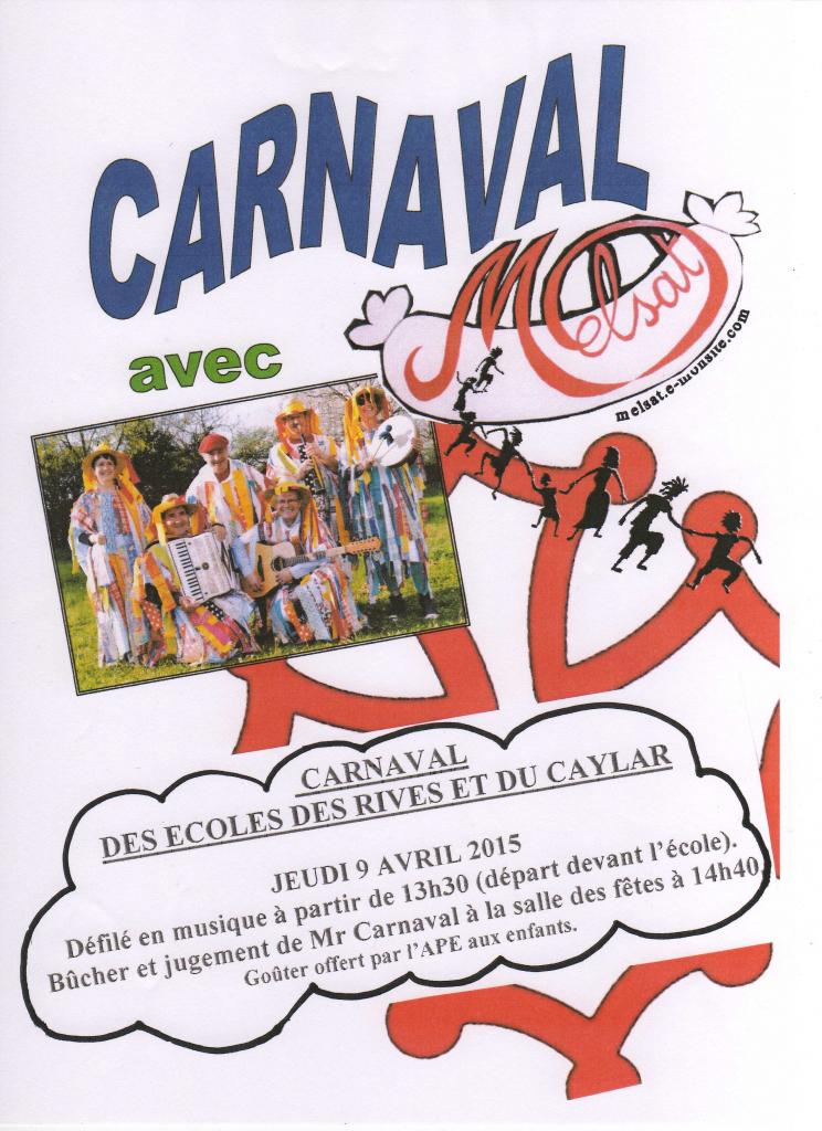 Carnaval Ecoles du Caylar et des Rives avril 2015