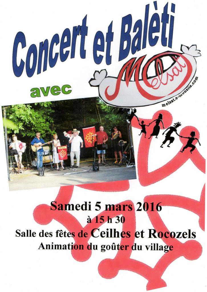Concert et balèti Ceilhes 5 mars 2016